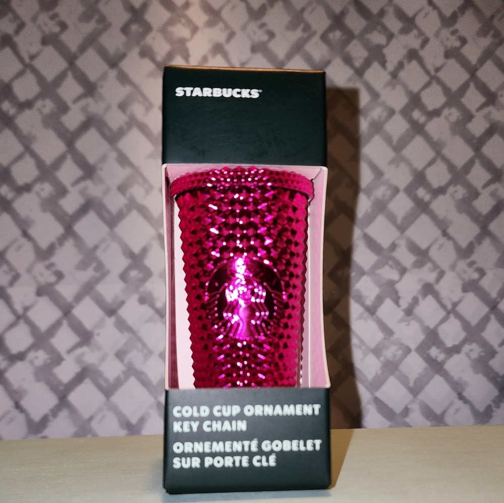 Starbucks holiday 2022 sangria studded keychain/ornament